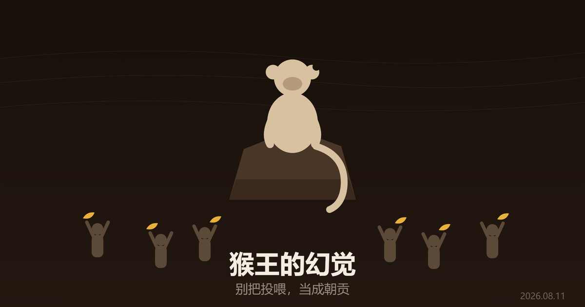猴王的幻觉：别把投喂，当成朝贡