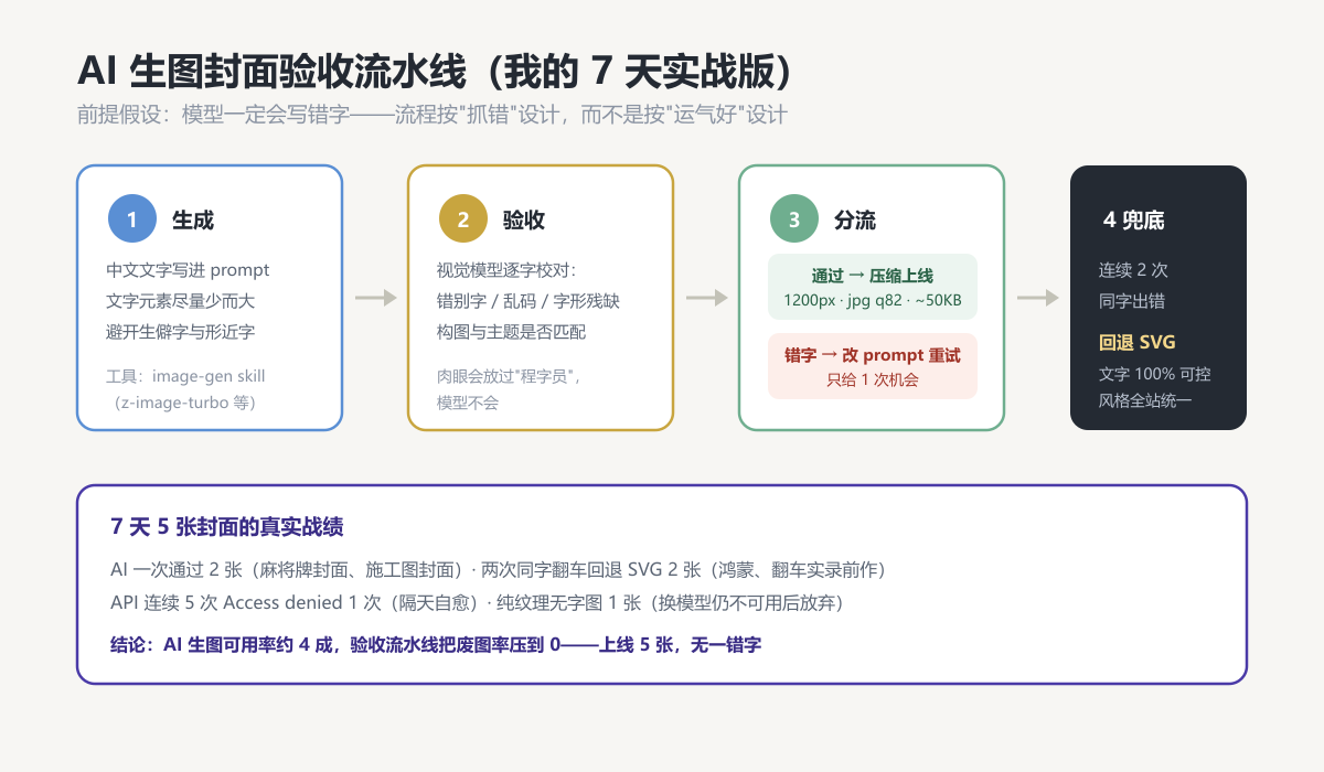 AI 生图验收流水线